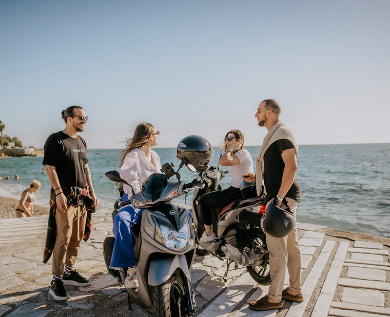 Scooter rental by the sea